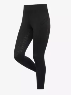 LeMieux Full Grip Brushed Pull On Tights -Finest Equestrian Supplies it02231 product brushedpullonbreech black 1 4 jpg