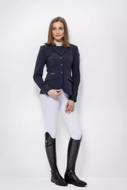 LeMieux Dynamique Show Jacket -Finest Equestrian Supplies it02497 studio showjacket navy 1 2 jpg