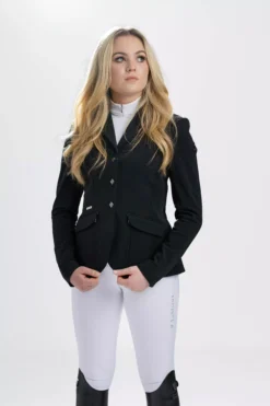 LeMieux Dynamique Show Jacket -Finest Equestrian Supplies it02498 studio showjacket black 1 2 jpg