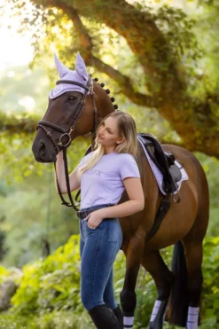 Lemieux ProSport Suede GP Jump Square -Finest Equestrian Supplies it02683 lifestyle suedegpsquare wisteria 1 2 jpg