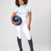 LeMieux Young Rider Belle Show Shirt -Finest Equestrian Supplies it03016 studio yrbelleshowshirt mist 2 3 jpg