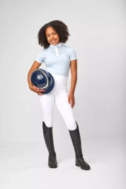 LeMieux Young Rider Belle Show Shirt -Finest Equestrian Supplies it03016 studio yrbelleshowshirt mist 2 4 jpg