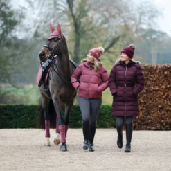 LeMieux Classic Fly Hood -Finest Equestrian Supplies it03260 lifestyle classicflyhood orchid 1 3 jpg