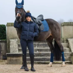 Lemieux ProSport Suede Dressage Square -Finest Equestrian Supplies it03264 lifestyle suededressagesquare atlantic 2 1 jpg