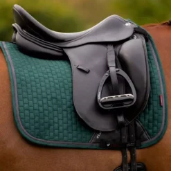 Lemieux ProSport Suede Dressage Square -Finest Equestrian Supplies it03265 lifestyle suededressagesquare spruce 2 3 jpg