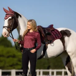 LeMieux Loire Classic GP Square -Finest Equestrian Supplies it03282 lifestyle loireclassicgpsquare orchid 2 1 jpg