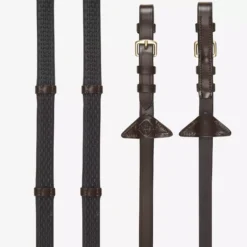 LeMieux Soft Rubber Reins With Stoppers 26 LeMieux Soft Rubber Reins With Stoppers -Finest Equestrian Supplies it03784 product softrubberreinswithstoppers havana brass 1 3 jpg