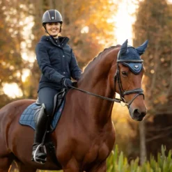 LeMieux Loire Fly Hoods -Finest Equestrian Supplies it03838 lifestyle loireflyhood atlantic 10 2 jpg