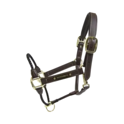 Kentucky Horsewear Kentucky Leather Rope Halter - Brown