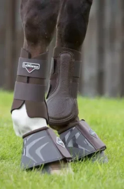 LeMieux Grafter Brushing Boots -Finest Equestrian Supplies lemieux grafter brushing boots brown b 2 jpg