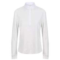 Equetech Ladies Cotton Foxhunter Shirt - Ecru -Finest Equestrian Supplies lfe front studio 1 7 png