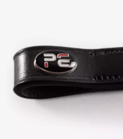 Premier Equine Liscio Plain Shaped Leather Browband -Finest Equestrian Supplies liscio plain shaped leather browband black leather 4 3 jpg