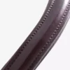 Premier Equine Liscio Plain Shaped Leather Browband -Finest Equestrian Supplies liscio plain shaped leather browband brown leather 3 3 jpg