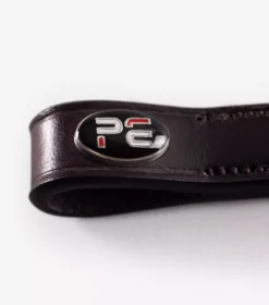 Premier Equine Liscio Plain Shaped Leather Browband -Finest Equestrian Supplies liscio plain shaped leather browband brown leather 4 3 jpg