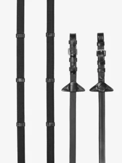 LeMieux Rubber Grip Continental Reins -Finest Equestrian Supplies lm 2023 reins continental black hr copy 3 jpg
