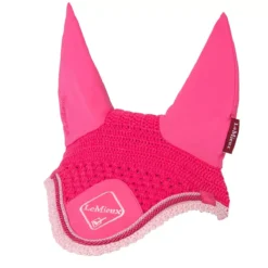 LeMieux Classic Fly Hood -Finest Equestrian Supplies lm classicflyhood watermelon1 lr jpg
