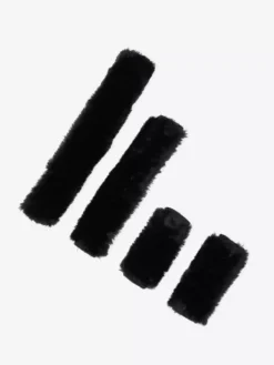 LeMieux Simuwool Headcollar Set -Finest Equestrian Supplies lm lambswool headcollarcoverset black hr0031 1 jpg