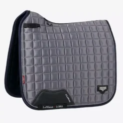 LeMieux Loire Classic Dressage Square -Finest Equestrian Supplies lm loiredr classic grey hr 3 jpeg