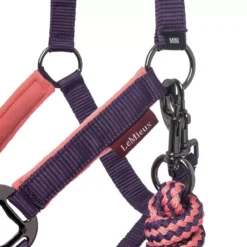 LeMieux Vogue MINI Fleece Headcollar & Leadrope 30 LeMieux Vogue MINI Fleece Headcollar & Leadrope -Finest Equestrian Supplies lm miniheadcollar papaya3 lr jpg