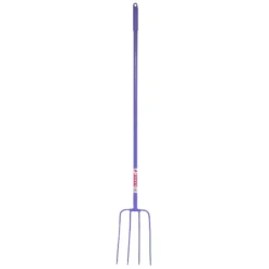 Red Gorilla 4 Prong Manure Fork Long Handle 48" -Finest Equestrian Supplies long handle purple jpg