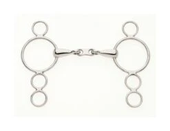 Continental 3 Ring French Link Snaffle -Finest Equestrian Supplies lorina continental 3 ring french link snaffle 01 1