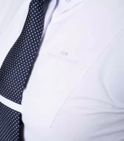 Premier Equine Luciana Ladies Short Sleeve Tie Shirt -Finest Equestrian Supplies lucian white shirt 4 2 jpg