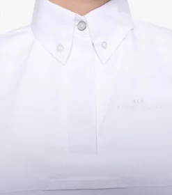 Premier Equine Luciana Ladies Short Sleeve Tie Shirt -Finest Equestrian Supplies lucian white shirt 6 7 jpg