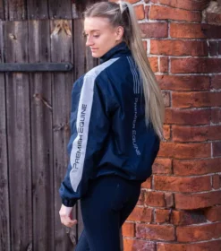 Premier Equine Lumen Reflective Unisex Riding Jacket - Navy 32 Premier Equine Lumen Reflective Unisex Riding Jacket - Navy -Finest Equestrian Supplies lumen waterproof riding jacket navy 1 2 jpg