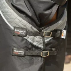 Equilibrium Magnetic Rug - Black/Grey -Finest Equestrian Supplies magnetic rug lifestyle lr 5 1 7 jpg