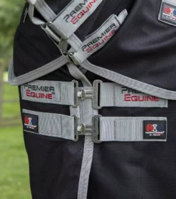 Premier Equine Magni-Teque Magnetic Horse Rug With Neck Cover -Finest Equestrian Supplies magniteque magnet rug black 3 5 jpg