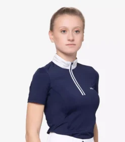 Premier Equine Maria Diamante Show Shirt 36 Premier Equine Maria Diamante Show Shirt -Finest Equestrian Supplies maria diamante show shirt navy 3 4 jpg
