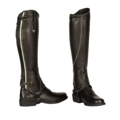 Rhinegold Nebraska Synthetic Long Boots -Finest Equestrian Supplies mark todd patent piped leather chaps pwhc 3 jpg