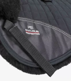Premier Equine Merino Wool Saddle Pad - Half Pad -Finest Equestrian Supplies merino wool half pad black black 5 1 jpg