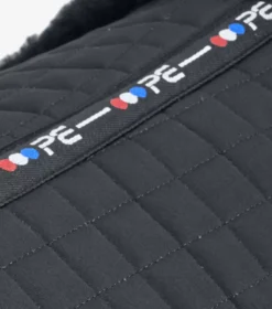 Premier Equine Merino Wool Saddle Pad - Half Pad -Finest Equestrian Supplies merino wool half pad black black 6 1 jpg