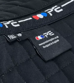 Premier Equine Merino Wool Saddle Pad - Half Pad -Finest Equestrian Supplies merino wool half pad black natural 2 1 jpg