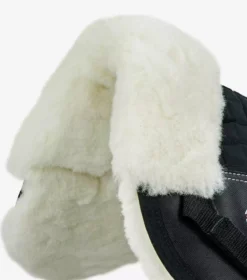 Premier Equine Merino Wool Saddle Pad - Half Pad -Finest Equestrian Supplies merino wool half pad black natural 3 1 jpg