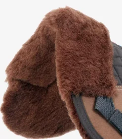 Premier Equine Merino Wool Saddle Pad - Half Pad -Finest Equestrian Supplies merino wool half pad brown brown 3 1 jpg