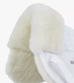 Premier Equine Merino Wool Saddle Pad - Half Pad -Finest Equestrian Supplies merino wool half pad white natural wool 3 1 jpg