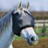Equilibrium Field Relief Midi Fly Mask (No Ears) -Finest Equestrian Supplies midi no ears black square web 1 jpg