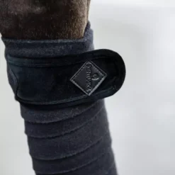 Kentucky Horsewear Kentucky Velvet Polar Fleece Bandages - 4 Pack 41 Kentucky Horsewear Kentucky Velvet Polar Fleece Bandages - 4 Pack -Finest Equestrian Supplies polar fleece bandages velvet black close 1 png