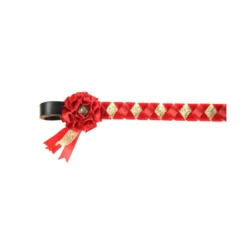 ShowQuest Skipton Browband Red Red Gold -Finest Equestrian Supplies pr 19320 showquest skipton brow band 02 3 jpg