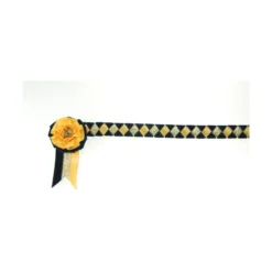 ShowQuest Newport Browband Navy Sunshine Gold -Finest Equestrian Supplies pr 19327 showquest newport brow band 01 3 jpg