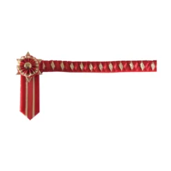 ShowQuest Boston Browband - Red & Gold -Finest Equestrian Supplies pr 19334 showquest boston brow band 03 3 jpg