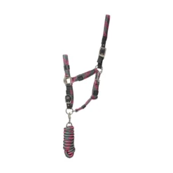 Hy Multicolour Adjustable Head Collar With Rope -Finest Equestrian Supplies pr 26723 hy multicolour head collar and lead rope 03 1 jpg