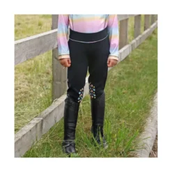 Dazzling Dream Riding Tights By Little Rider -Finest Equestrian Supplies pr 33933 little rider dazzling dream riding tights navy pastel 01 1 3 jpg