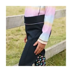 Dazzling Dream Riding Tights By Little Rider -Finest Equestrian Supplies pr 33933 little rider dazzling dream riding tights navy pastel 02 1 2 jpg