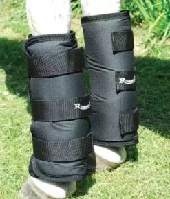 Rhinegold Elite Half Travel Boots - Set Of 4 -Finest Equestrian Supplies rhinegold elite half travel boots black 1 jpg