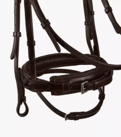 Premier Equine Rizzo Anatomic Snaffle Bridle With Flash -Finest Equestrian Supplies rizzo anatomic snaffle bridle with flash brown 5 1 jpg