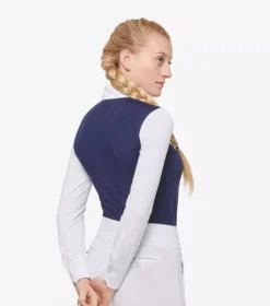 Premier Equine Rossini Lycra Show Shirt 33 Premier Equine Rossini Lycra Show Shirt -Finest Equestrian Supplies rossini competition top navy 3 4 jpg