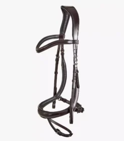 Premier Equine Savuto Anatomic Bridle With Crank Noseband & Flash -Finest Equestrian Supplies savuto anatomic bridle with crank brown 2 2 jpg